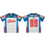 Corteiz Number 99 Athletic Jersey T-Shirt - White/Blue/Red