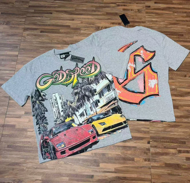 Godspeed Vintage Washed Exotic Cars T-Shirt Hover Image